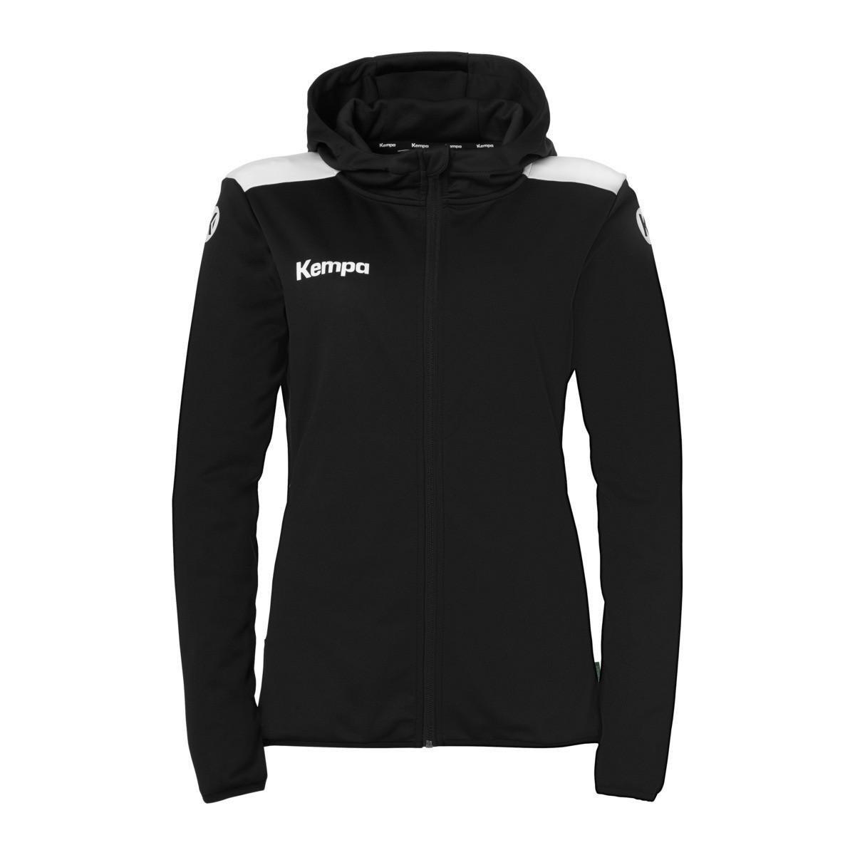 Damen-trainingsjacke Mit Kapuze Emotion 27 Unisex Schwarz/Weiss L von Kempa