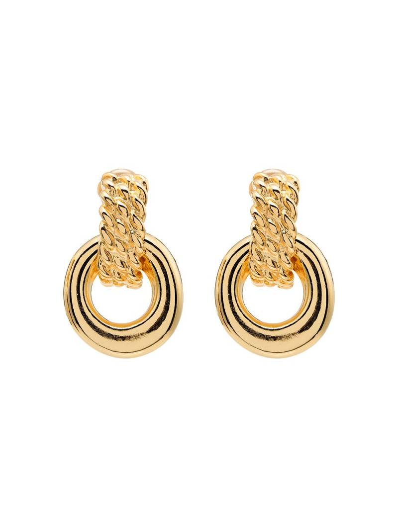 Kenneth Jay Lane Doorknocker gold-tone clip earrings von Kenneth Jay Lane