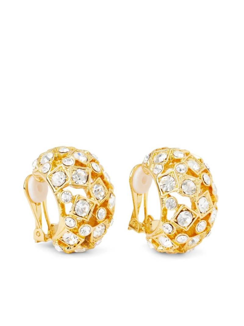 Kenneth Jay Lane crystal-embellished clip-on earrings - Gold von Kenneth Jay Lane