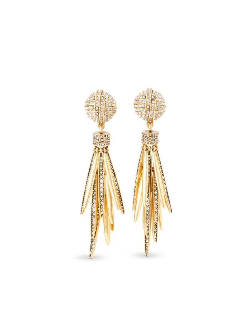 Kenneth Jay Lane crystal-embellished drop earrings - Gold von Kenneth Jay Lane