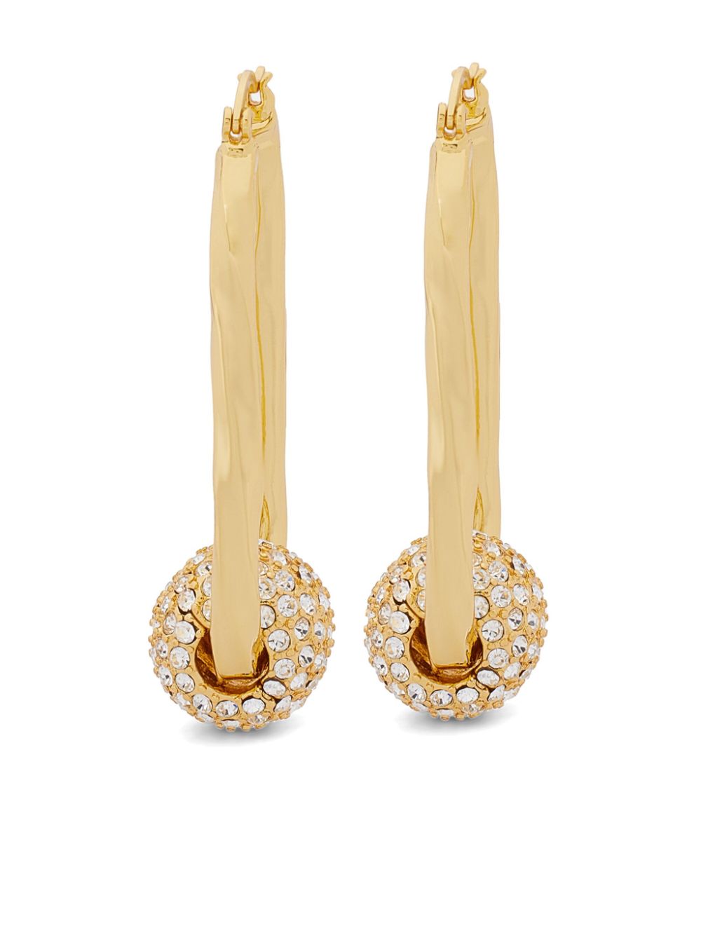 Kenneth Jay Lane crystal embellished earrings - Gold von Kenneth Jay Lane