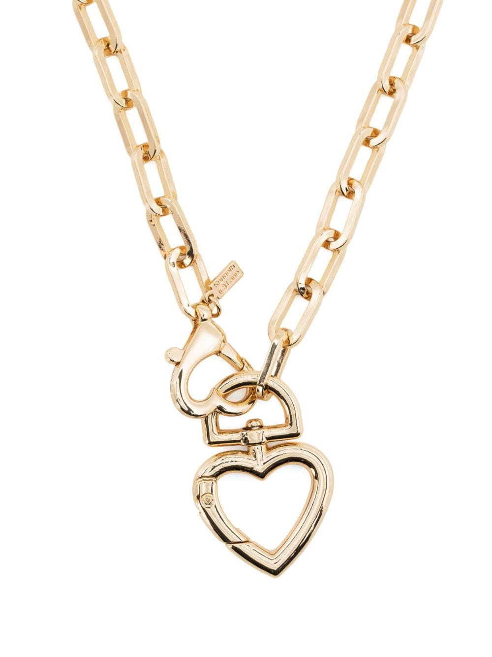 Kenneth Jay Lane heart-charm chain necklace - Gold von Kenneth Jay Lane