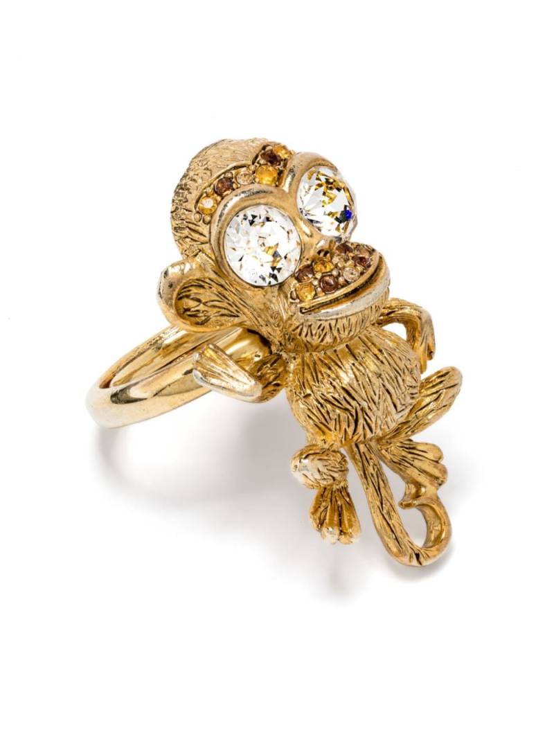 Kenneth Jay Lane pre-owned monkey-shaped ring - Gold von Kenneth Jay Lane