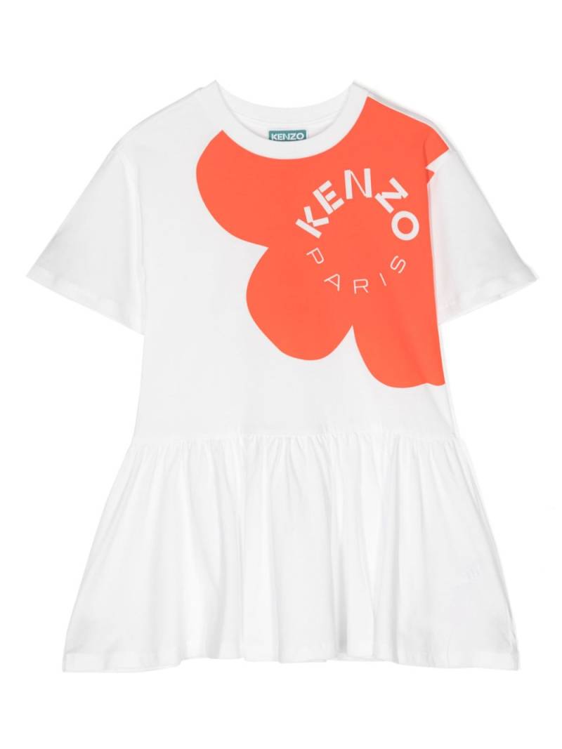 Kenzo Kids Boke Flower cotton dress - White von Kenzo Kids