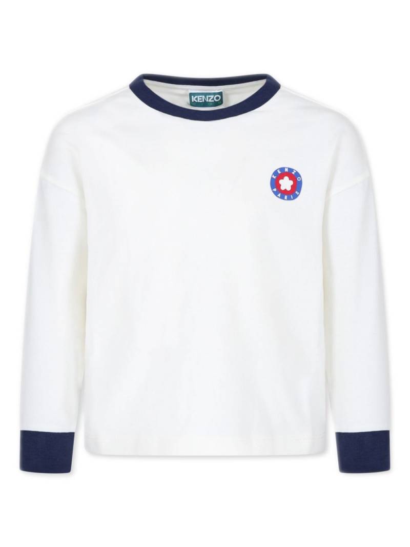 Kenzo Kids Boke Flower cotton sweatshirt - White von Kenzo Kids