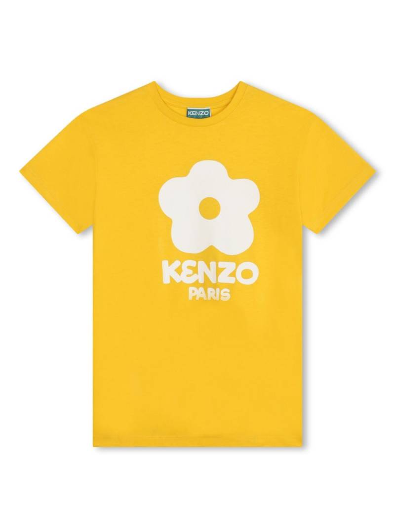 Kenzo Kids Boke Flower organic cotton dress - Yellow von Kenzo Kids