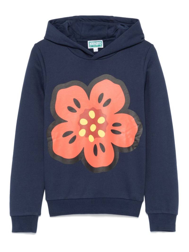 Kenzo Kids Boke Flower-print hoodie - Blue von Kenzo Kids