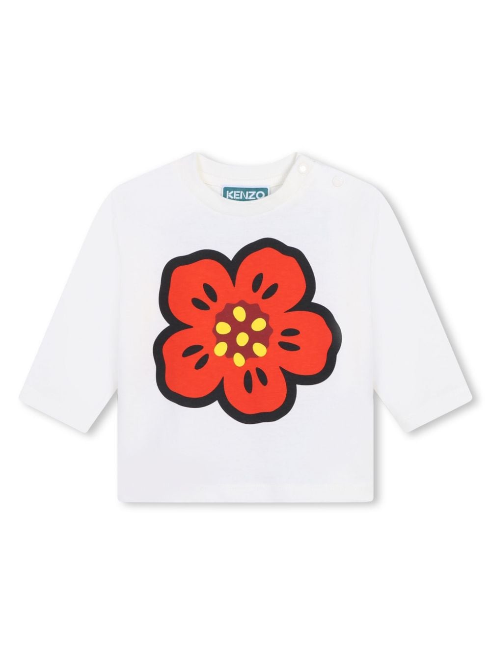 Kenzo Kids Boke Flower-print organic cotton T-shirt - White von Kenzo Kids