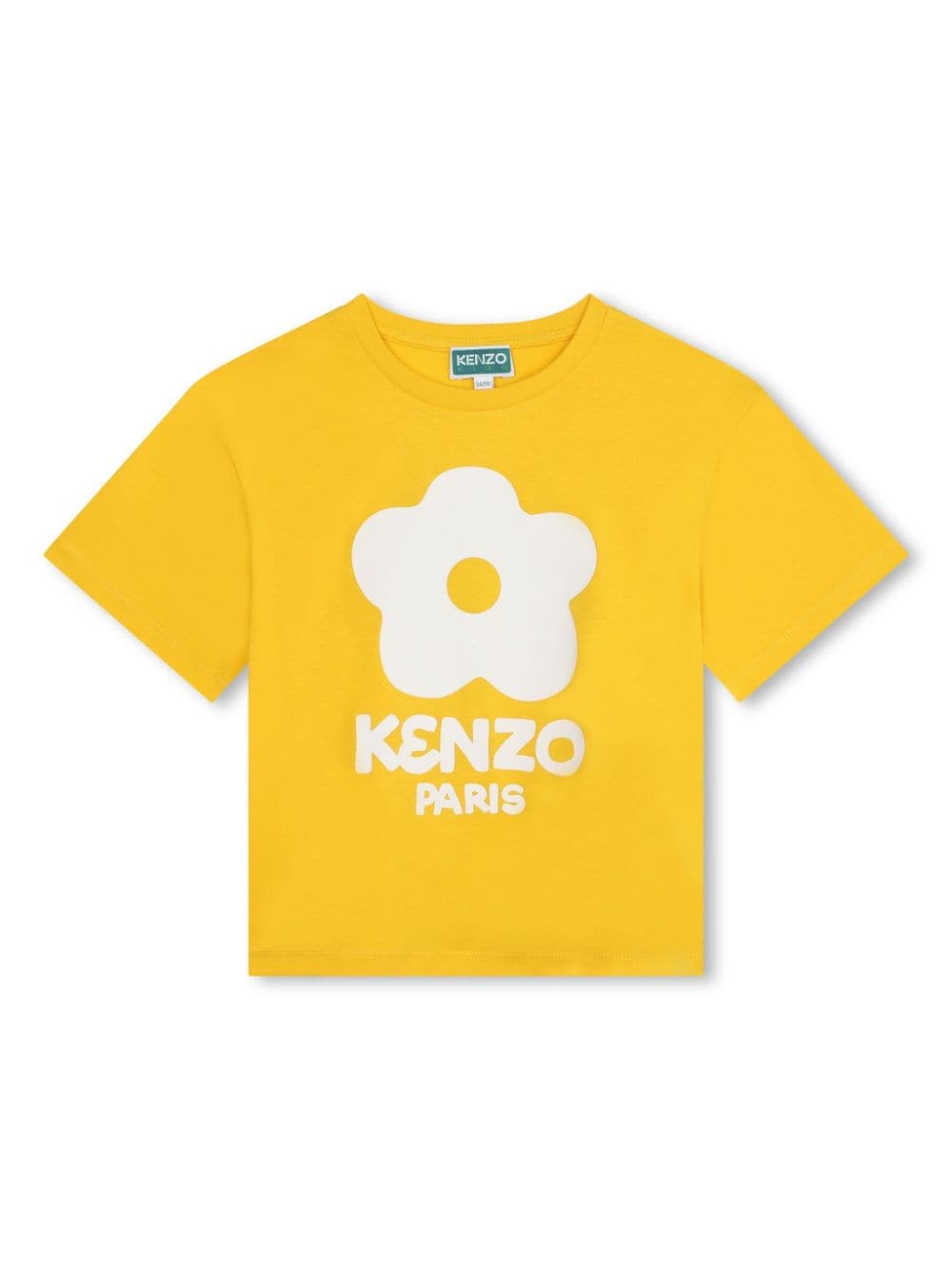 Kenzo Kids Boke Flower-print organic cotton T-shirt - Yellow von Kenzo Kids