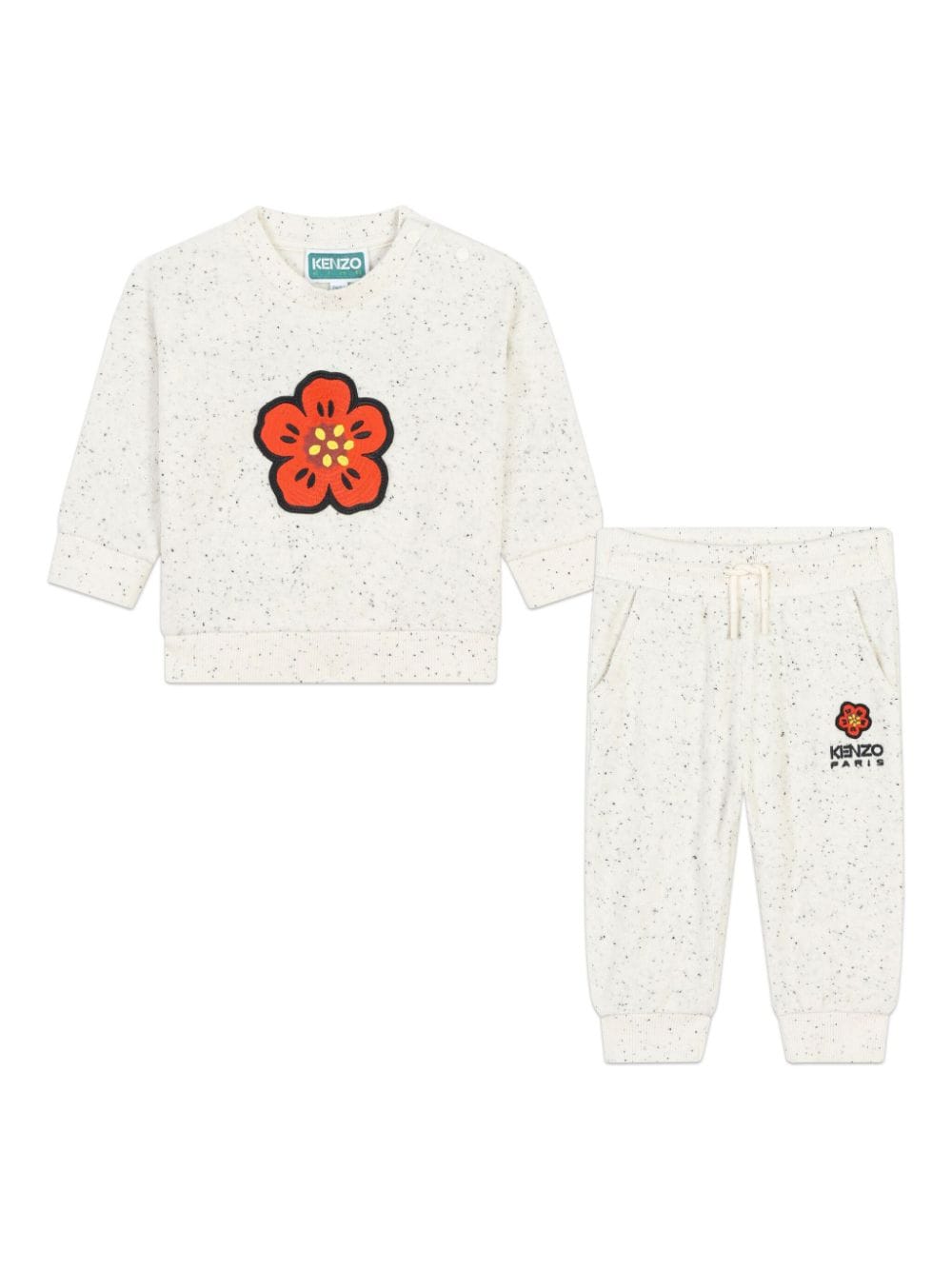 Kenzo Kids Boke Flower speckled tracksuit - Neutrals von Kenzo Kids