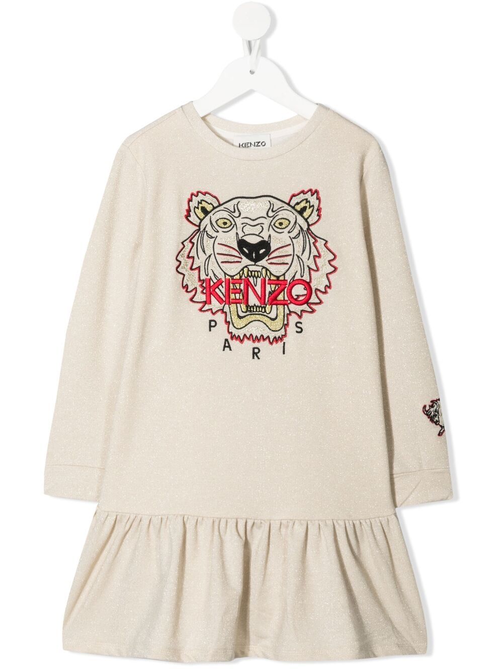 Kenzo Kids Chinese New Year Tiger sweatshirt dress - Neutrals von Kenzo Kids