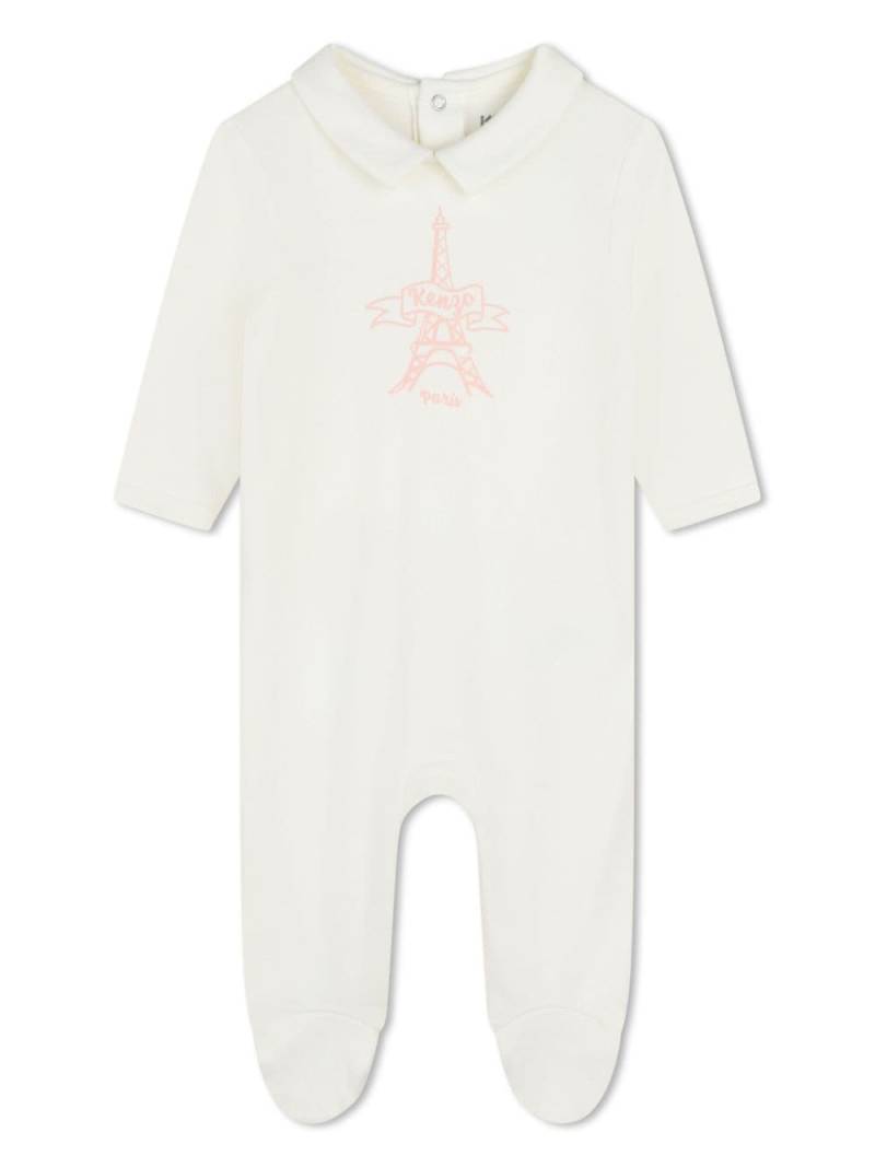 Kenzo Kids Eiffel Tower cotton pajama set (set of two) - White von Kenzo Kids