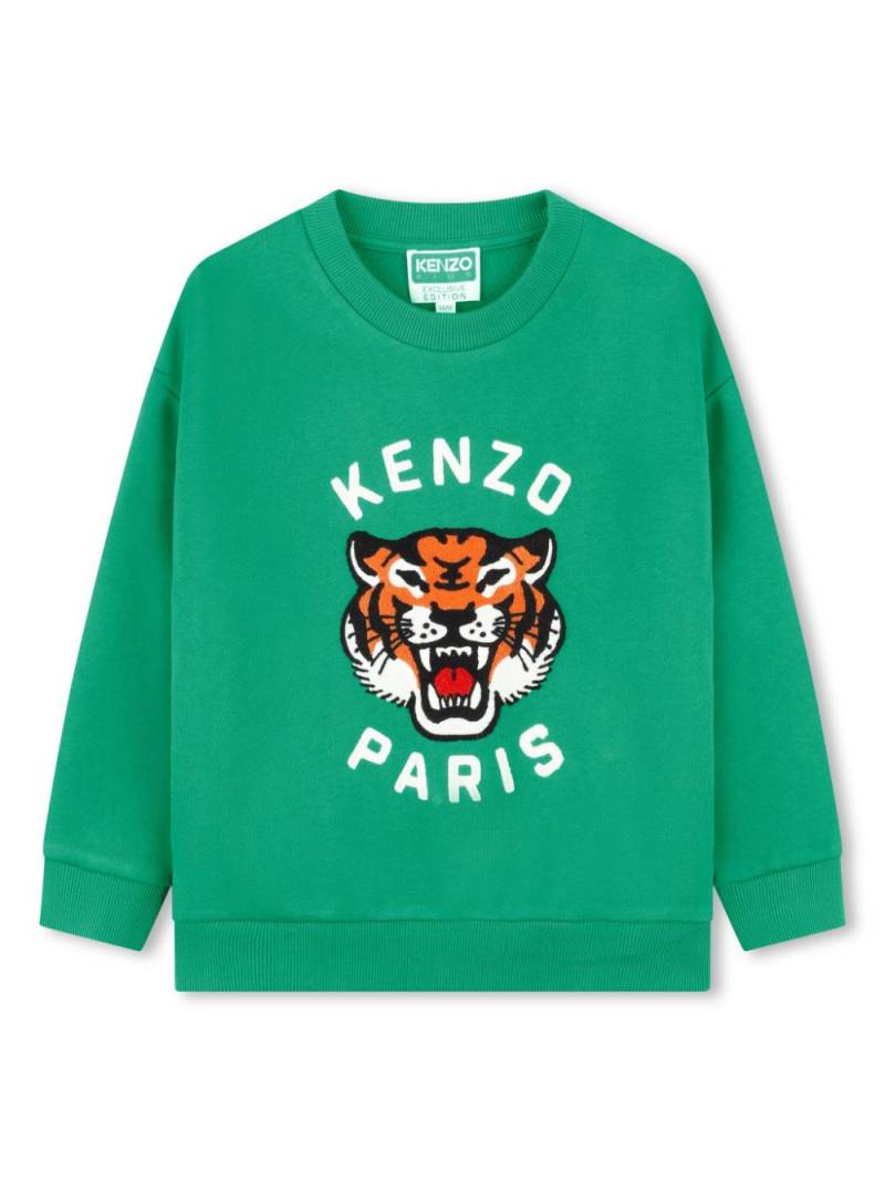 Kenzo Kids Graphic-stamp sweatshirt - Brown von Kenzo Kids