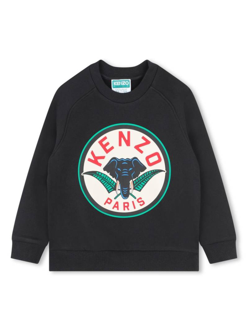 Kenzo Kids Stamped sweatshirt - Black von Kenzo Kids