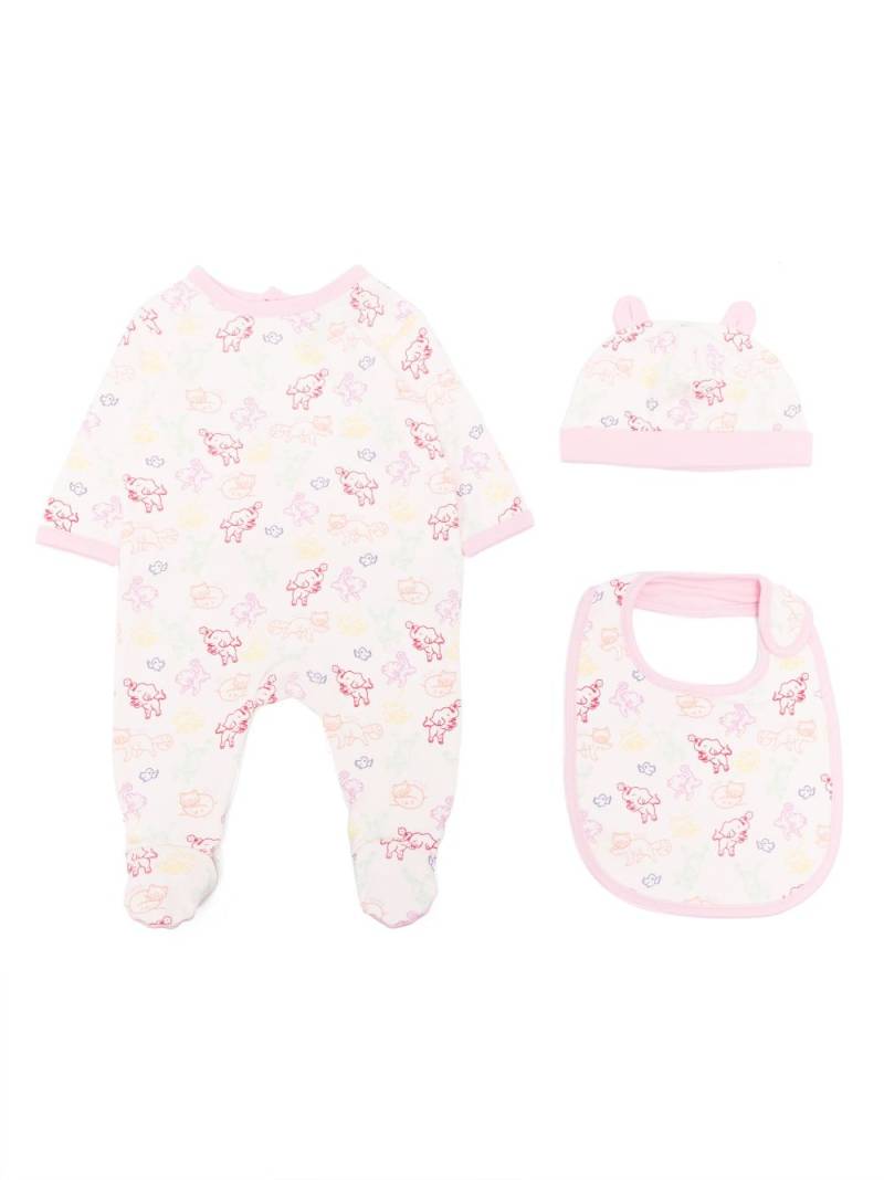 Kenzo Kids animal-print cotton pajama set - Pink von Kenzo Kids