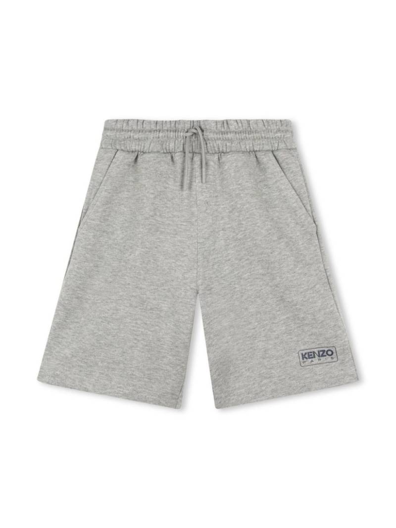 Kenzo Kids drawstring-waist bermuda shorts - Grey von Kenzo Kids