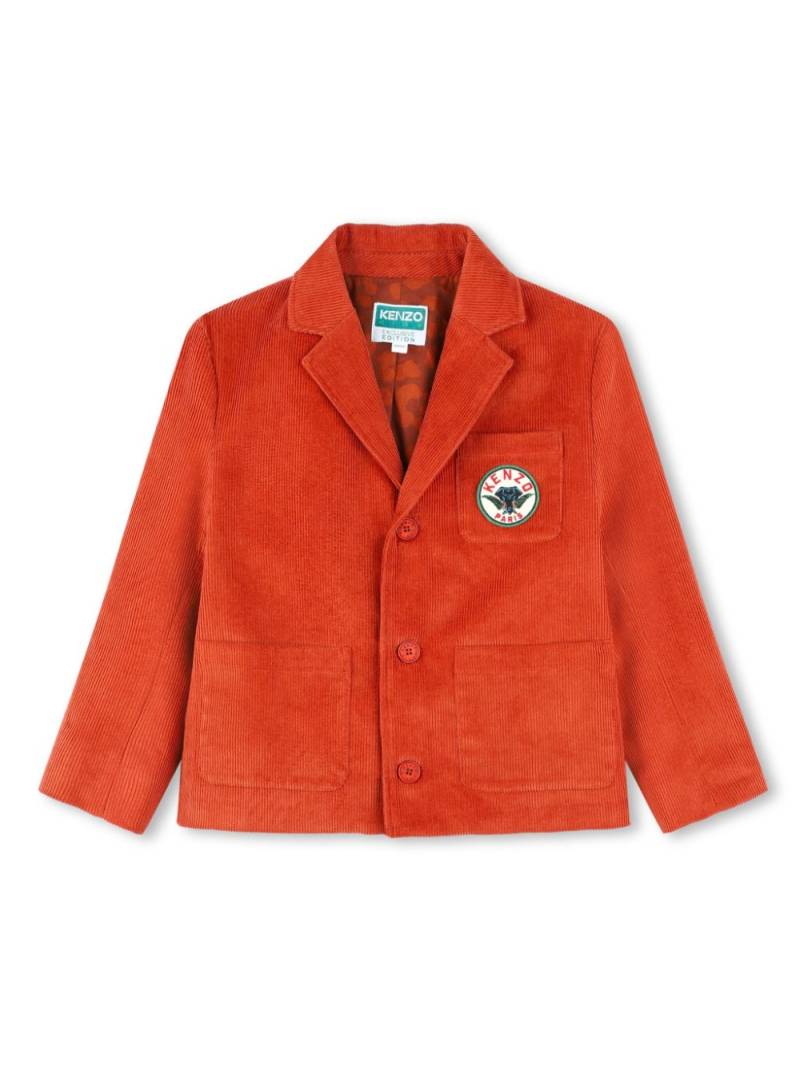 Kenzo Kids embroidered-logo jacket - Orange von Kenzo Kids