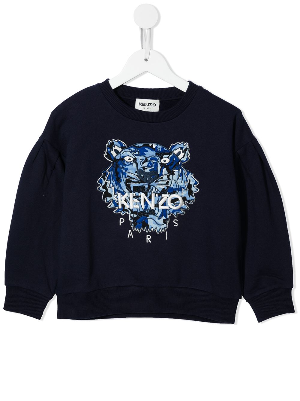 Kenzo Kids embroidered-logo sweatshirt - Blue von Kenzo Kids