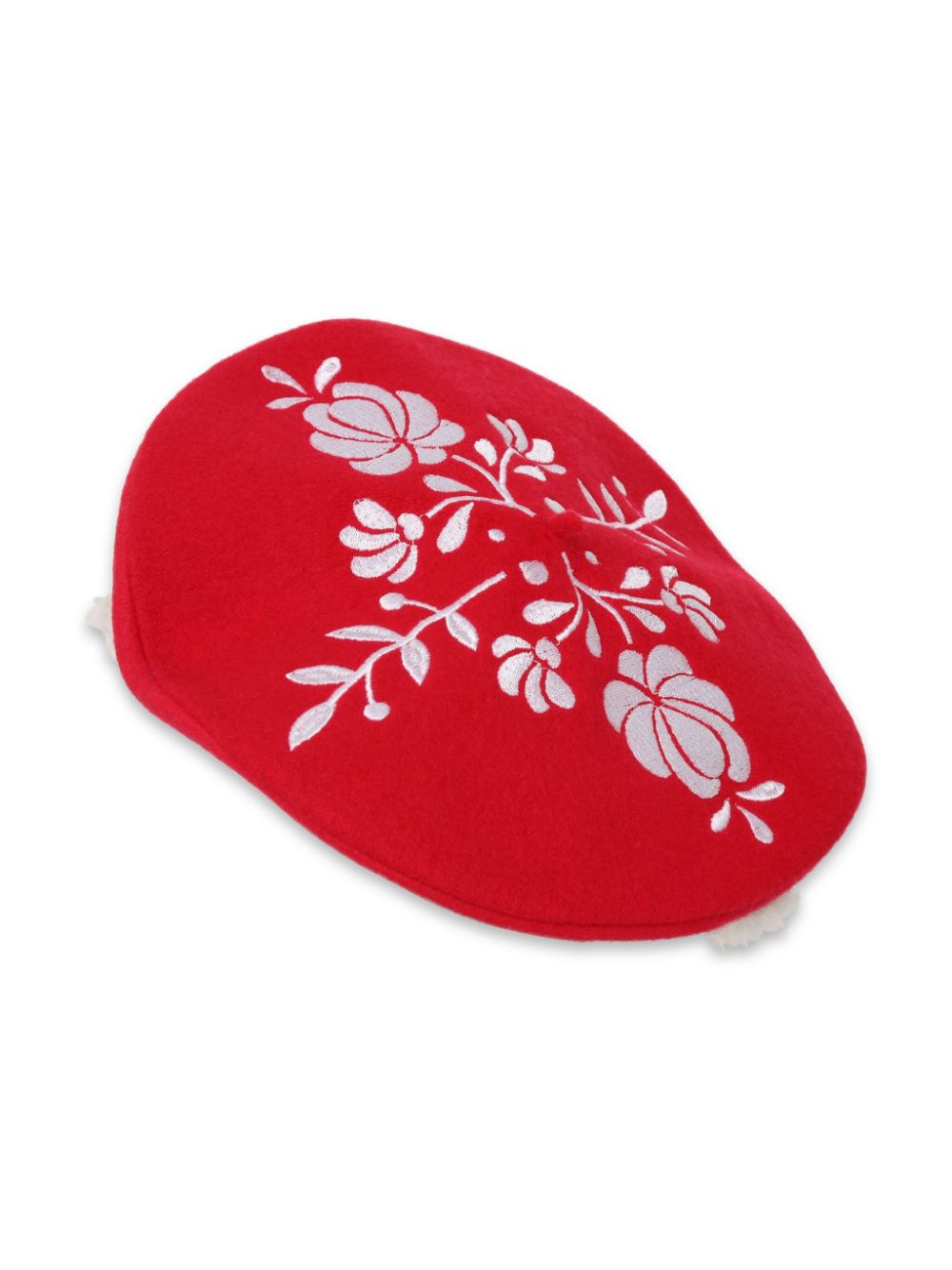 Kenzo Kids floral-embroidered wool-blend beret von Kenzo Kids