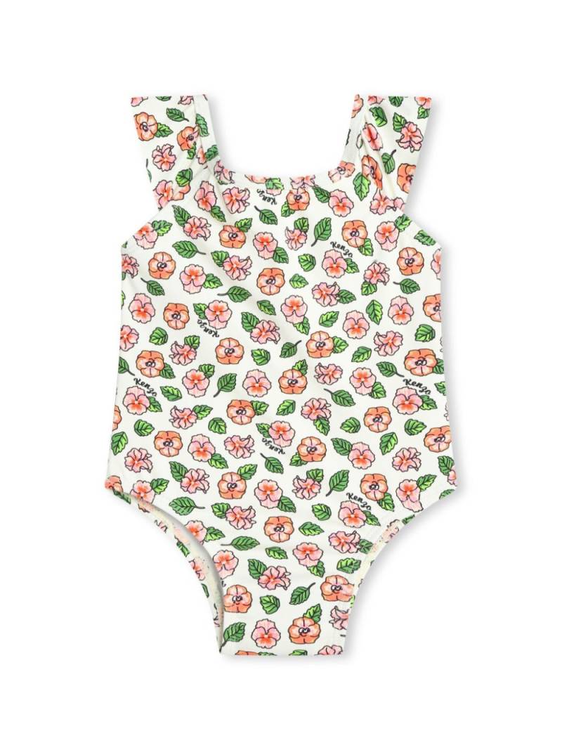 Kenzo Kids floral-print swimsuit - White von Kenzo Kids