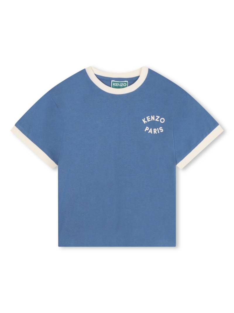 Kenzo Kids graphic-print cotton T-shirt - Blue von Kenzo Kids