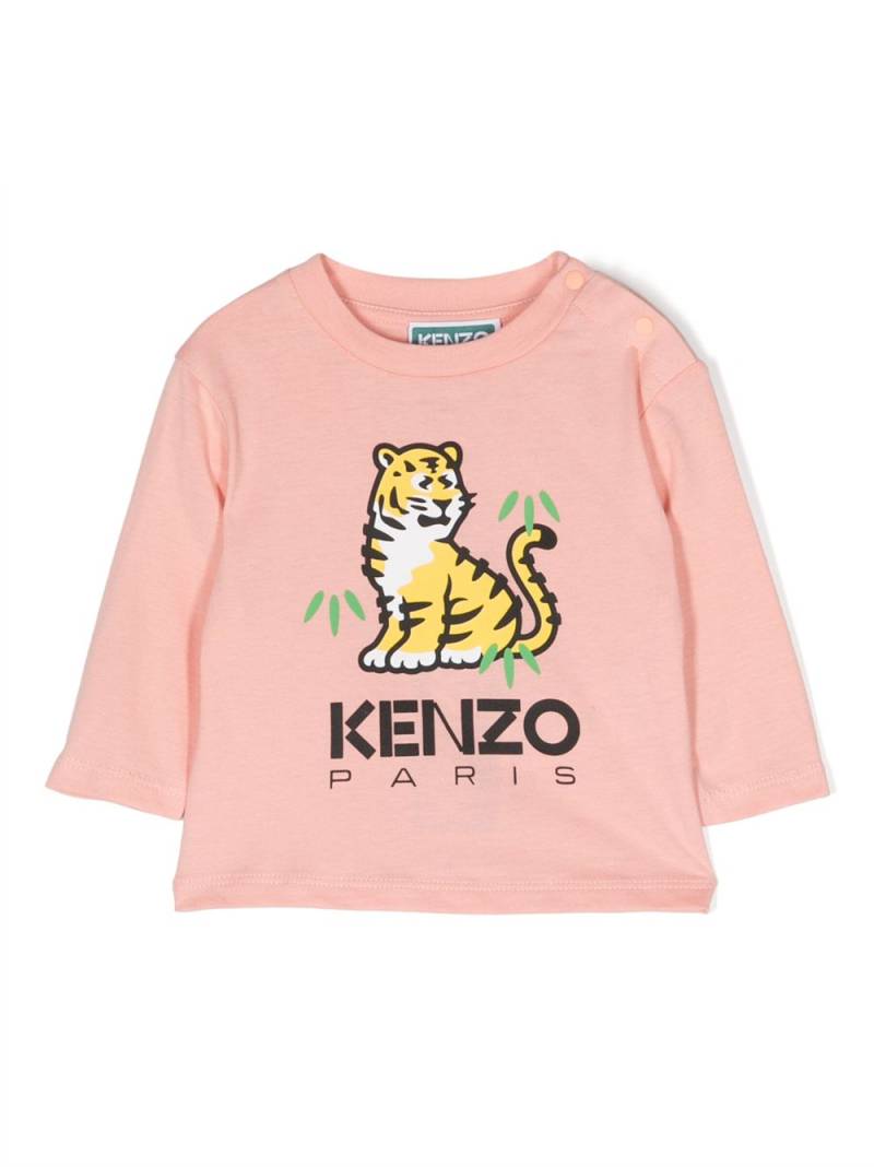 Kenzo Kids graphic-print cotton sweatshirt - Pink von Kenzo Kids