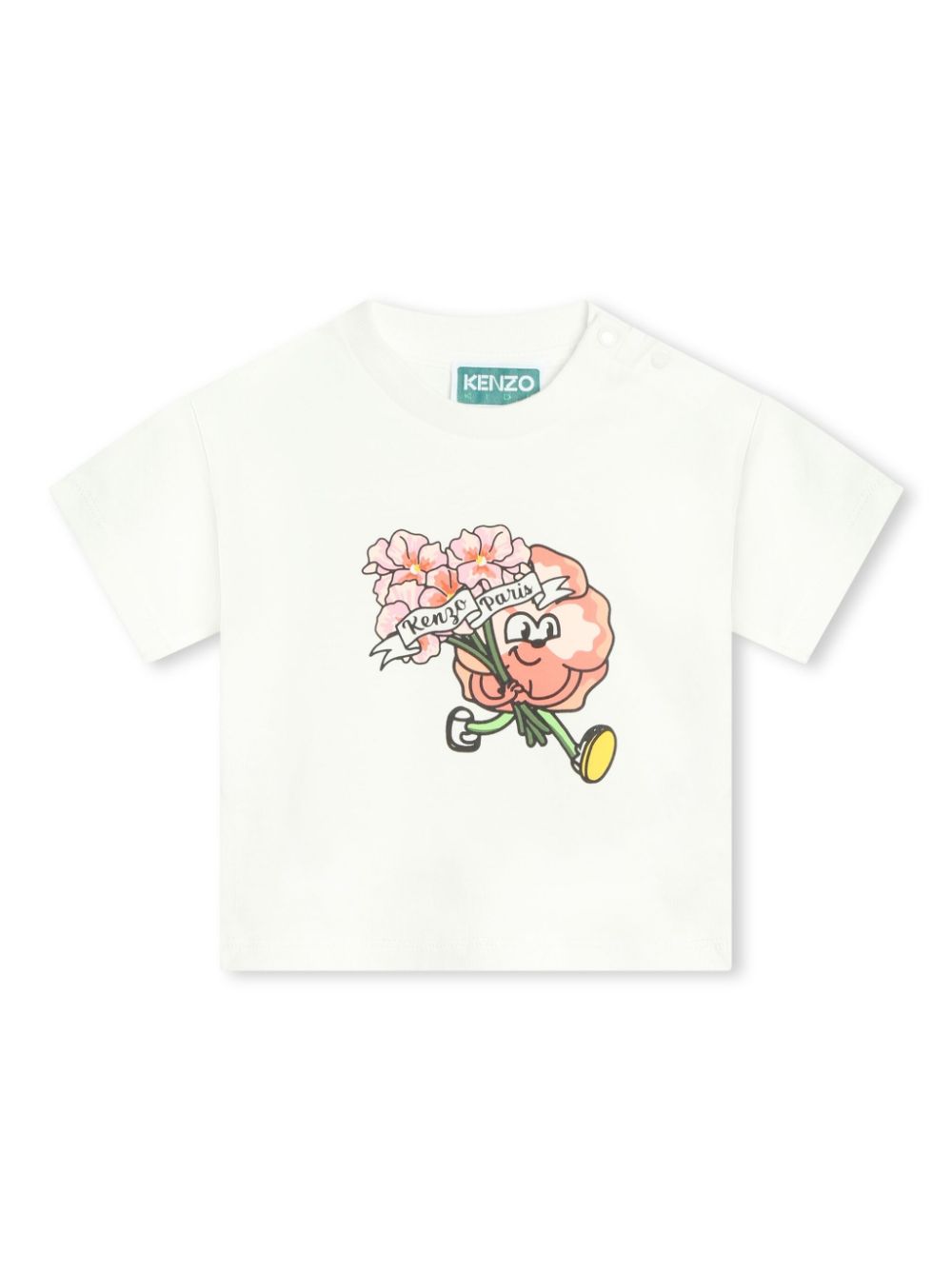 Kenzo Kids graphic-print crew-neck T-shirt - White von Kenzo Kids