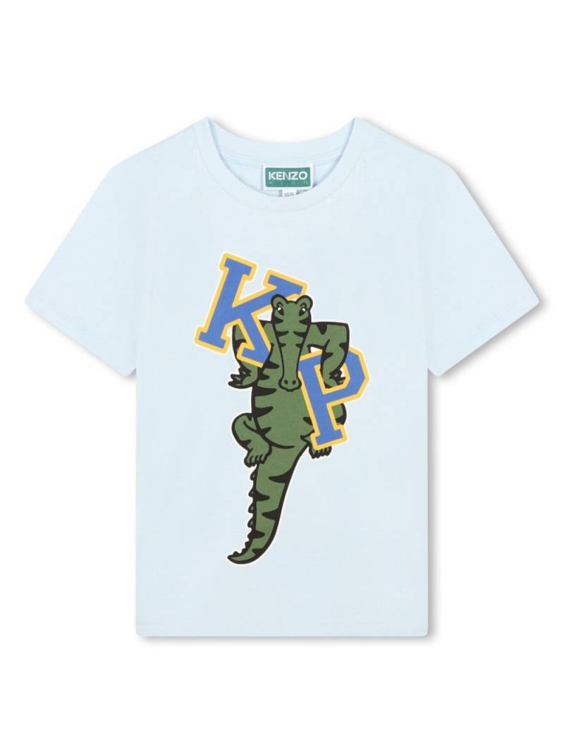 Kenzo Kids graphic-print organic cotton T-shirt - Blue von Kenzo Kids