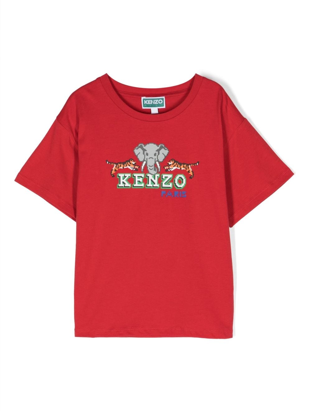 Kenzo Kids graphic-print organic cotton T-shirt - Red von Kenzo Kids