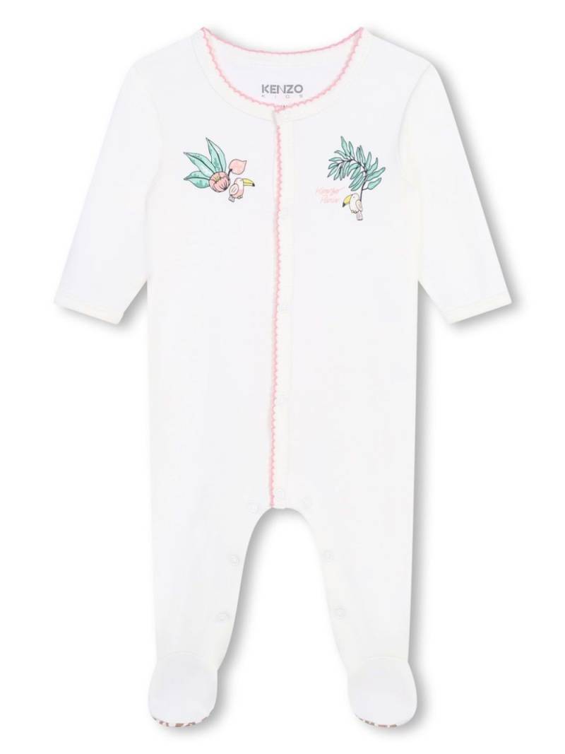 Kenzo Kids graphic-print organic cotton pyjamas - White von Kenzo Kids