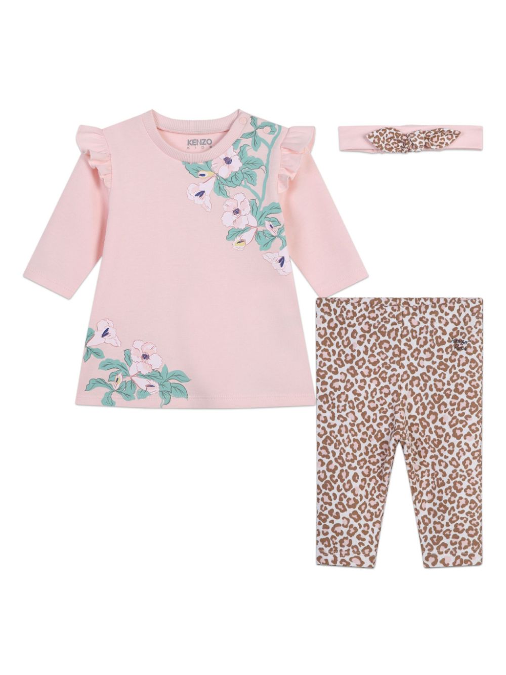 Kenzo Kids jersey dress and leggings set - Pink von Kenzo Kids