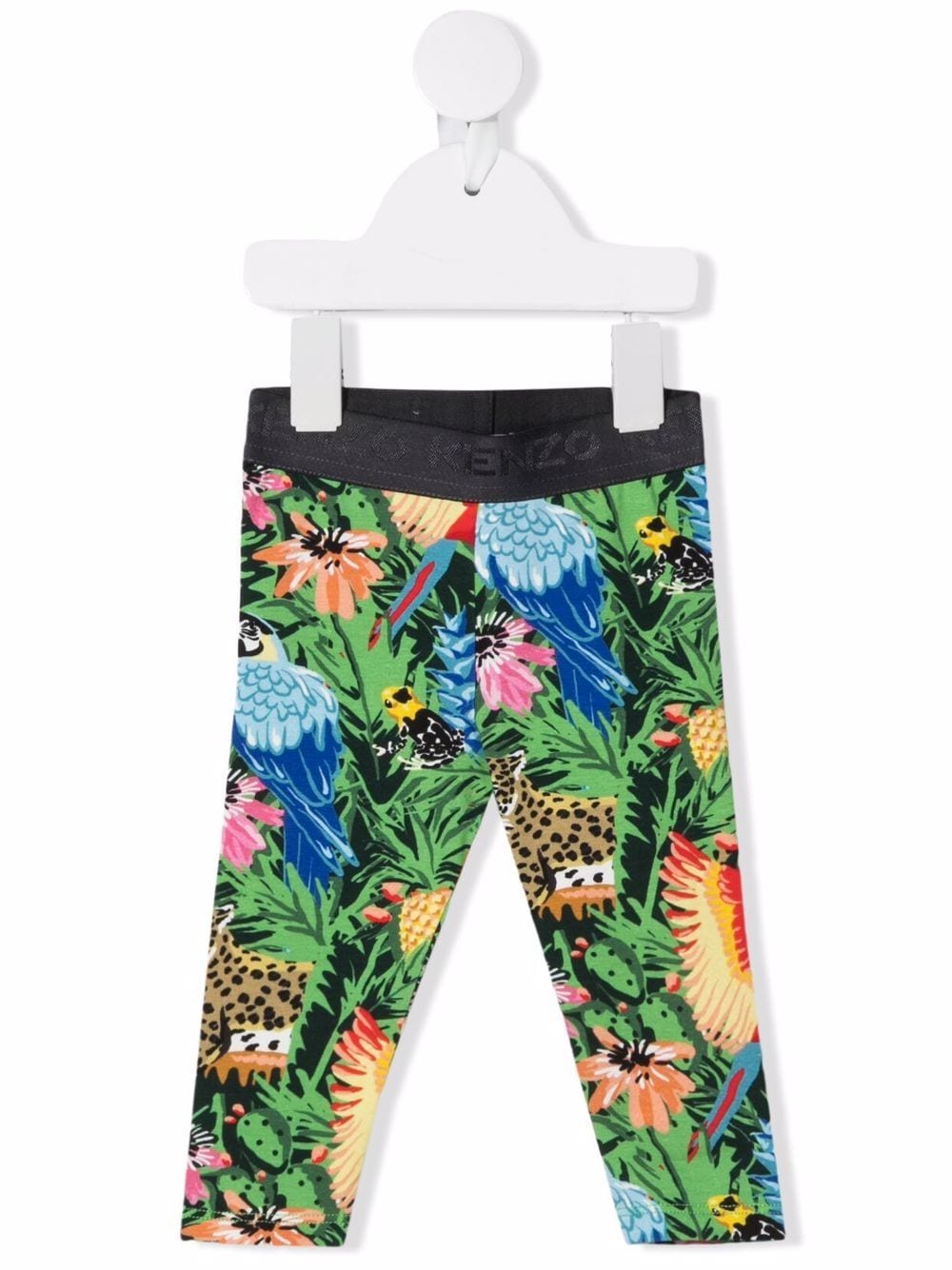 Kenzo Kids jungle-print leggings - Green von Kenzo Kids