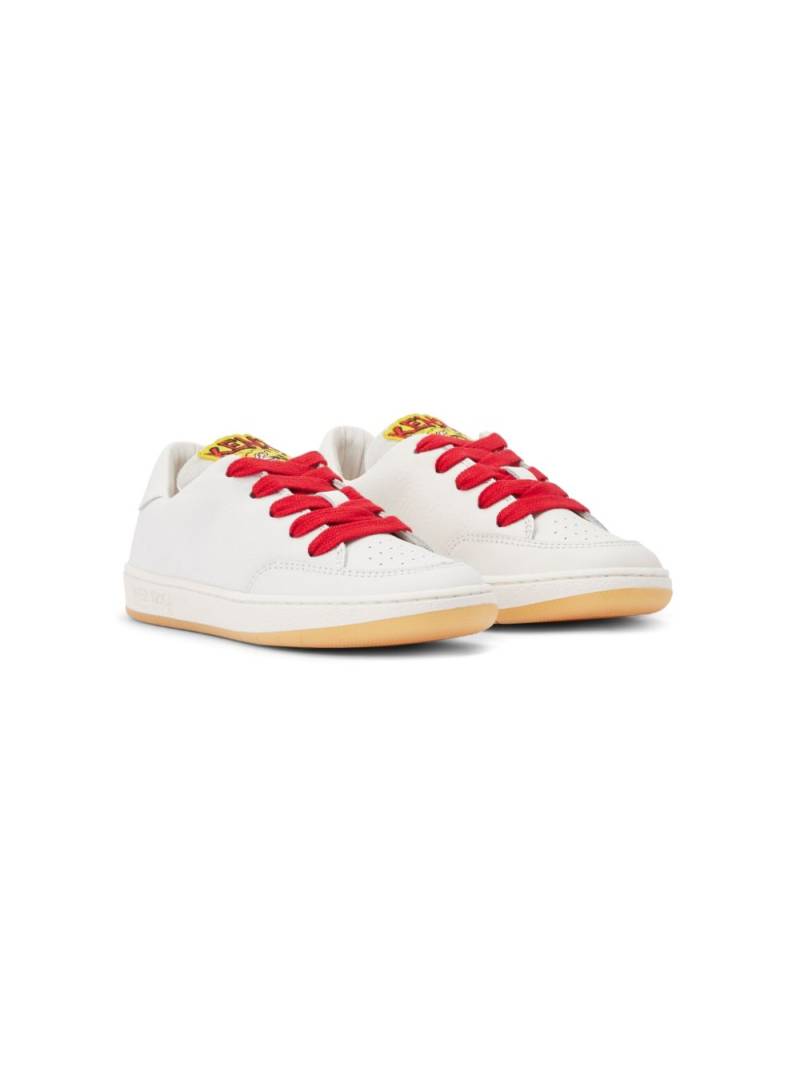 Kenzo Kids leather sneakers - White von Kenzo Kids