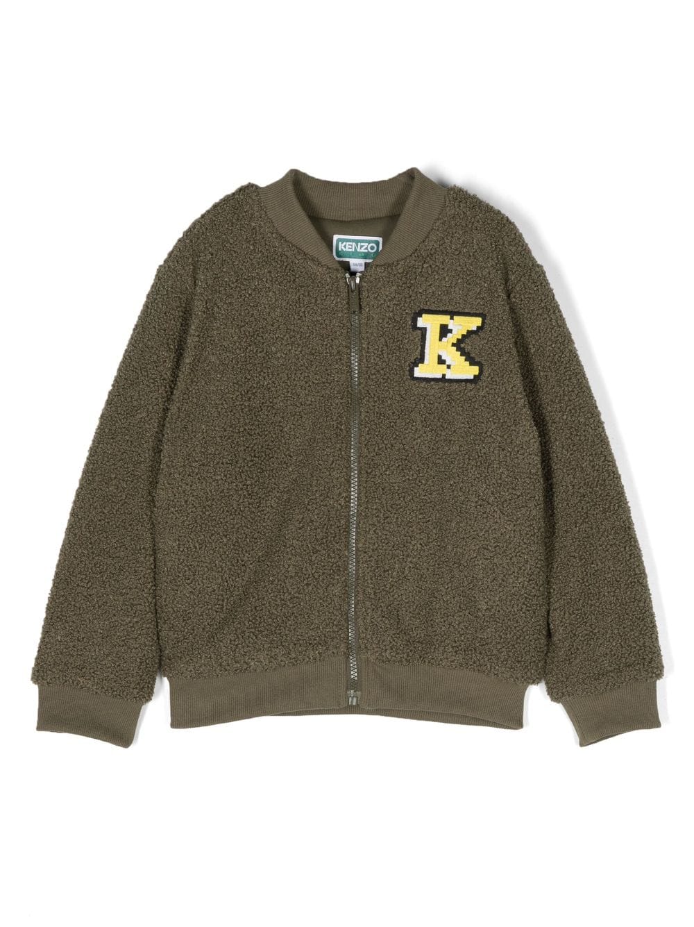 Kenzo Kids logo-embroidered bomber jacket - Green von Kenzo Kids