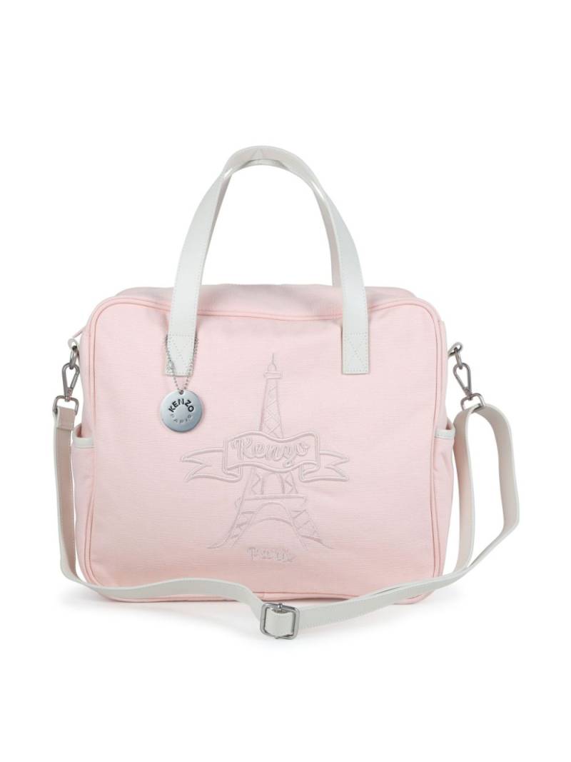 Kenzo Kids logo-embroidered changing bag - Pink von Kenzo Kids