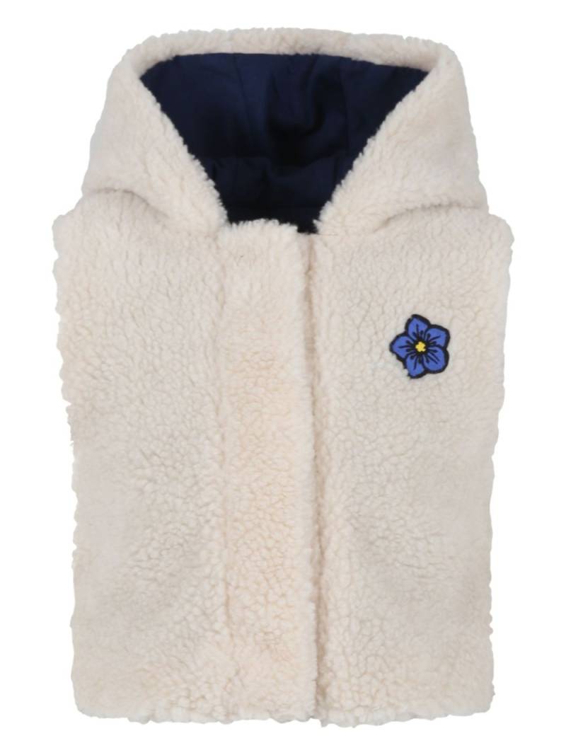 Kenzo Kids logo-embroidered gilet - Neutrals von Kenzo Kids