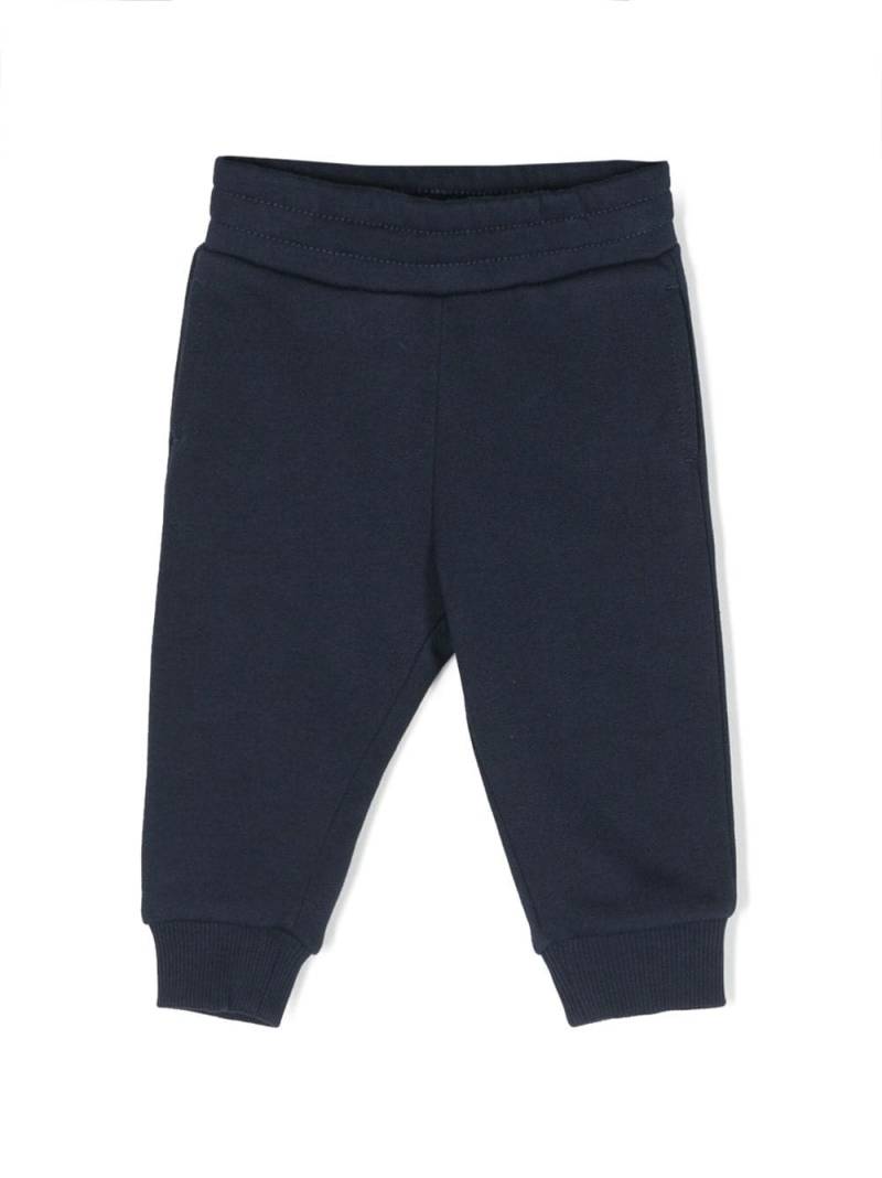 Kenzo Kids logo-patch cotton trousers - Blue von Kenzo Kids