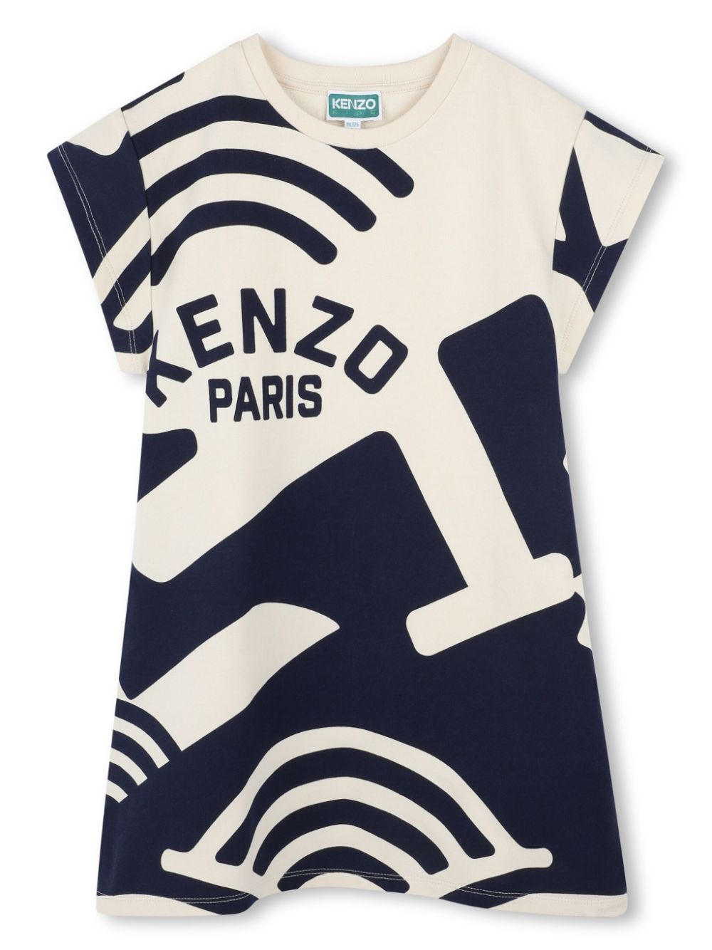 Kenzo Kids logo-print T-shirt dress - Neutrals von Kenzo Kids