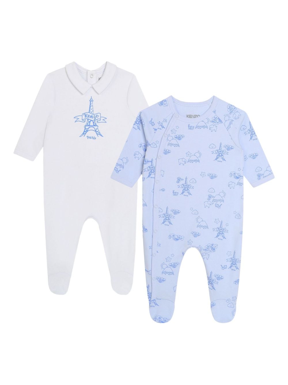 Kenzo Kids logo-print babygrow set (set of two) - Blue von Kenzo Kids