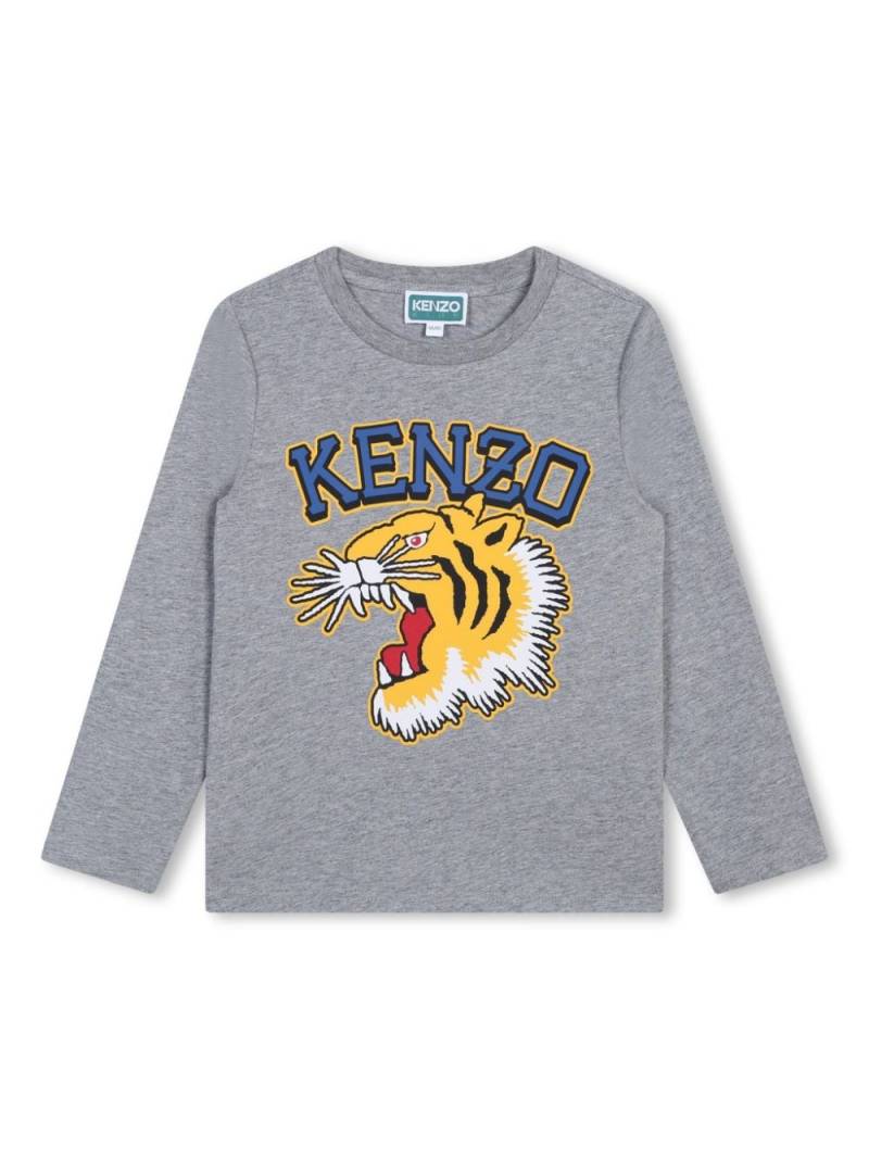 Kenzo Kids logo-print cotton T-shirt - Grey von Kenzo Kids