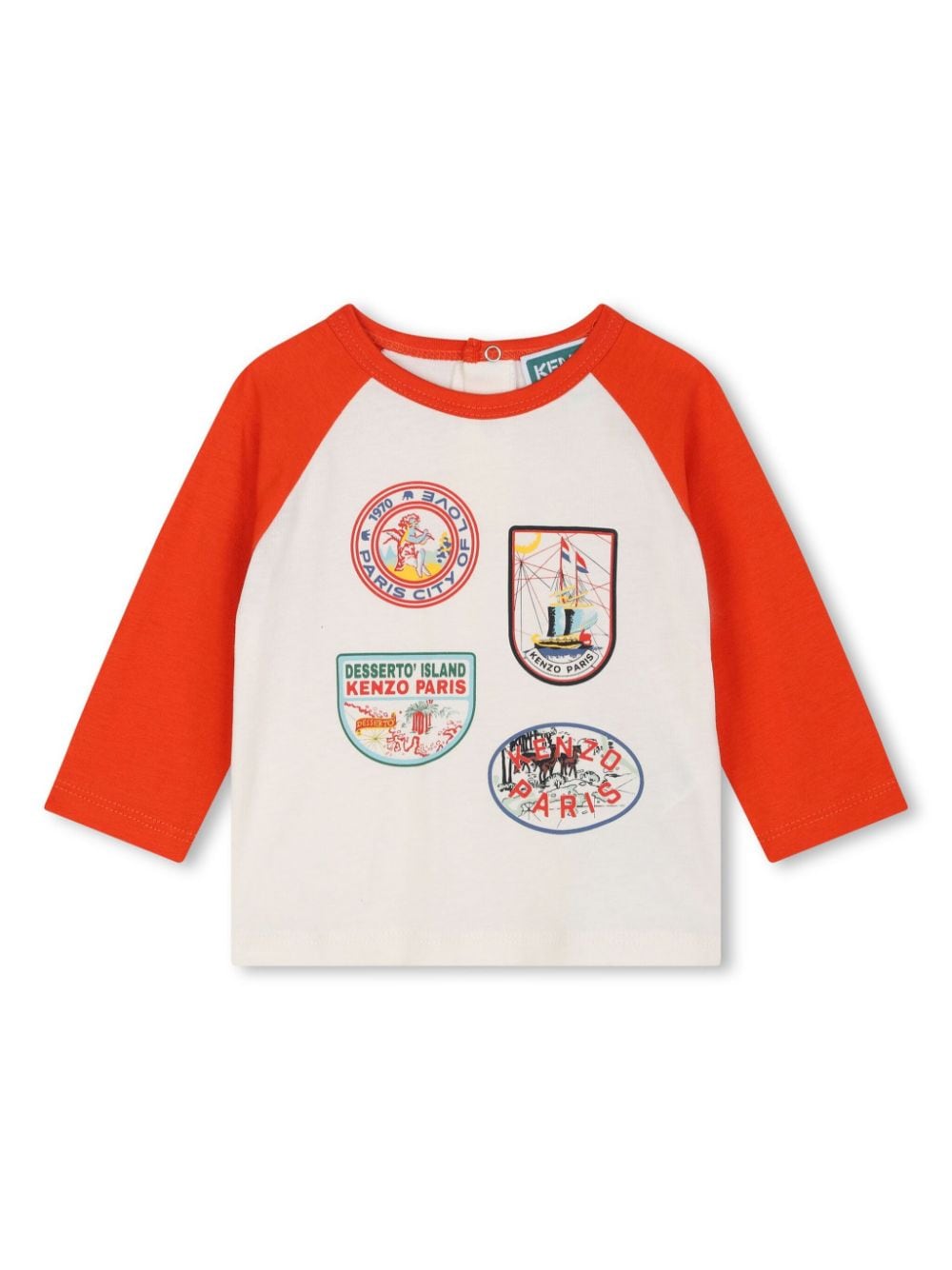 Kenzo Kids logo-print cotton T-shirt - White von Kenzo Kids