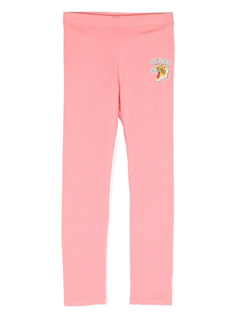 Kenzo Kids logo-print cotton leggings - Pink von Kenzo Kids