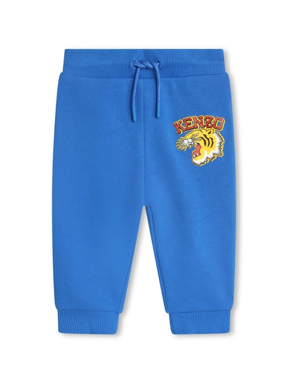 Kenzo Kids logo-print cotton tracksuit bottoms - Blue von Kenzo Kids