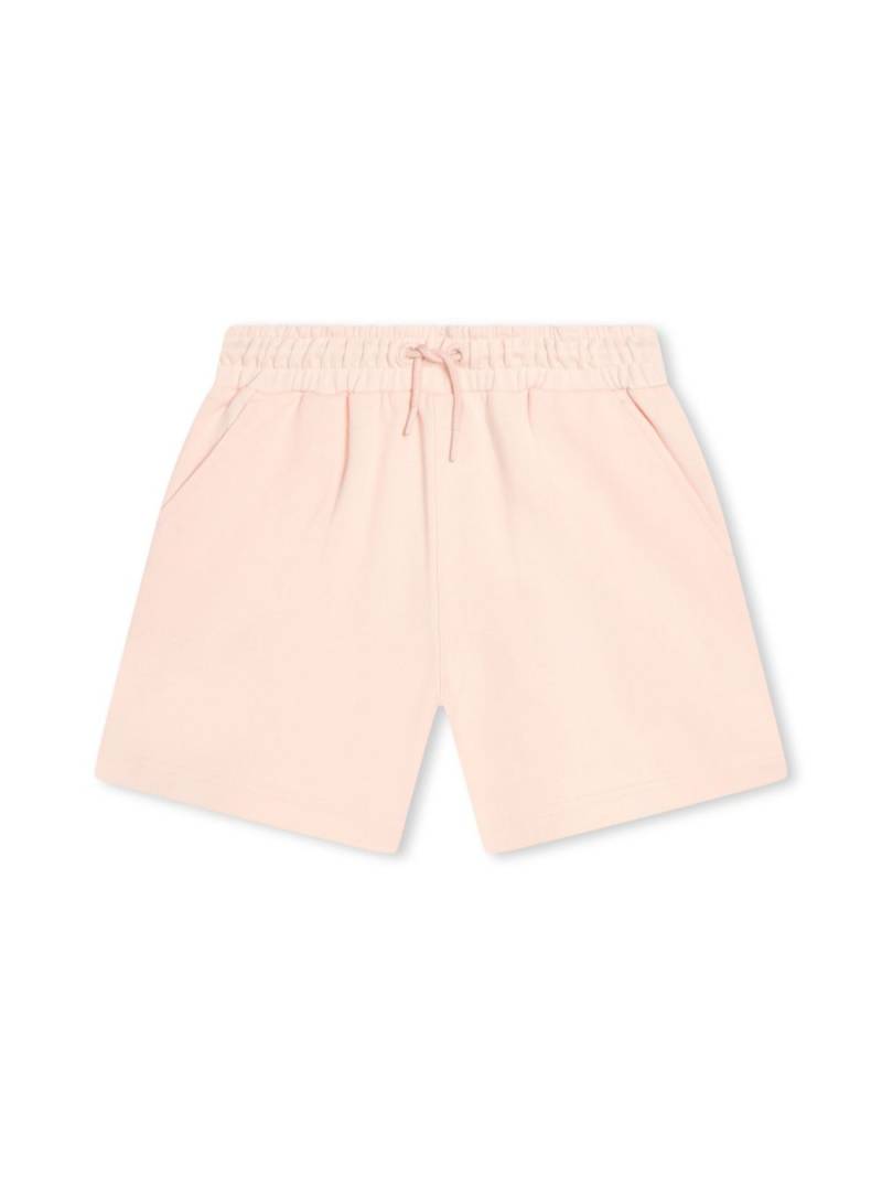 Kenzo Kids logo-print drawstring fleece shorts - Pink von Kenzo Kids