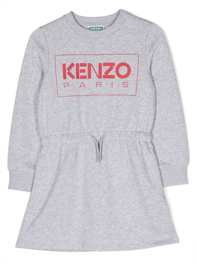 Kenzo Kids logo-print dress - Grey von Kenzo Kids