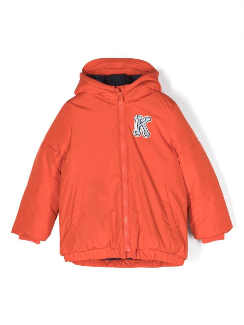 Kenzo Kids logo-print hooded jacket - Orange von Kenzo Kids