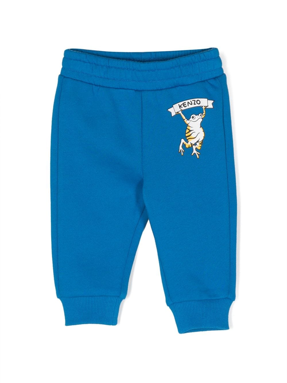 Kenzo Kids logo-print leggings - Blue von Kenzo Kids