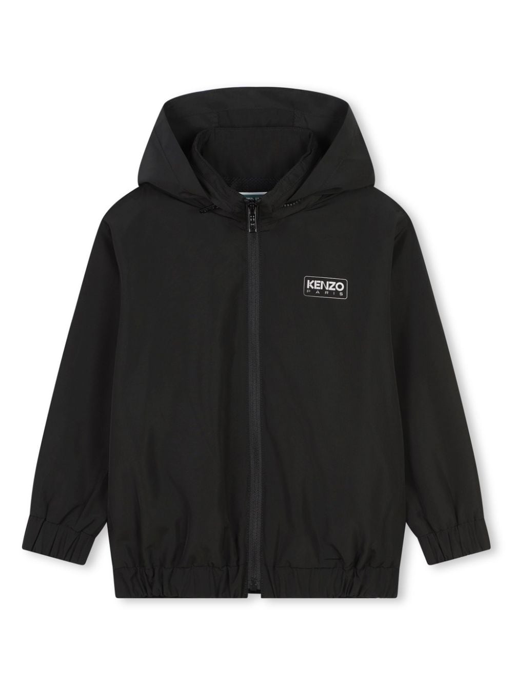 Kenzo Kids logo-print lightweight hooded jacket - Black von Kenzo Kids