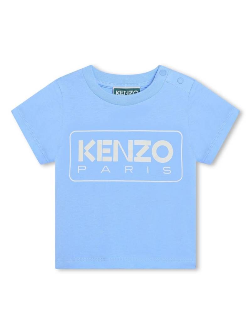 Kenzo Kids logo-print organic-cotton T-shirt - Blue von Kenzo Kids