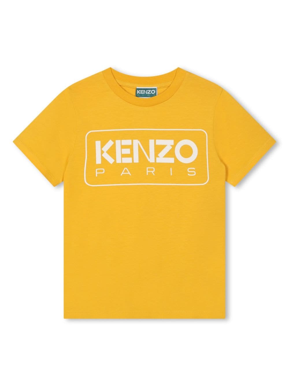 Kenzo Kids logo-print organic cotton T-shirt - Yellow von Kenzo Kids